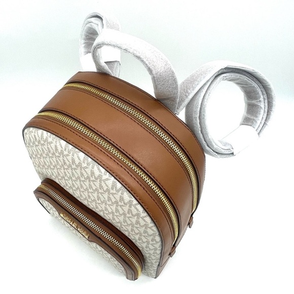 Michael Kors Medium Jaycee Zip Packet Backpack Vanilla - Picture 6 of 11